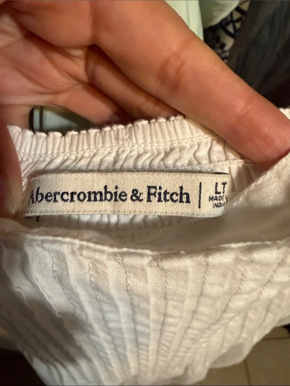Abercrombie & Fitch White Maxi Sundress